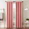 Eclipse ECLIPSE Room Darkening Curtains for Bedroom Darrell 37 x 63 Thermal Insulated Single Panel Rod Pocket Light Blocking Curtains for Living Room Coral 16205037063CRL