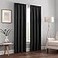 Eclipse ECLIPSE Kendall Modern Blackout Thermal Rod Pocket Window Curtain for Bedroom or Living Room 1 Panel 42 x 54 Blac
