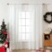 MIULEE 2 Panels Solid Color Sheer Window Curtains Elegant Window Voile PanelsDrapesTreatment for Bedroom Living Room 54X108 Inches Ivory