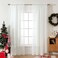 MIULEE 2 Panels Solid Color Sheer Window Curtains Elegant Window Voile PanelsDrapesTreatment for Bedroom Living Room 54X108 Inches Ivory