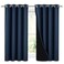 NICETOWN 100 Blackout Curtains with Black Liners Thermal Insulated 2Layer Lined Drapes Energy Efficiency Small Window Draperies for Dining Room Navy Blue 2 Panels 52 inches W by 54 inches L