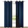 NICETOWN Complete 100 Blackout Curtain Set Thermal Insulated Energy Efficiency Window Draperies for Guest Room Full Shading Panels for Shift Worker and Light Sleepers Navy Blue 42W x 84L 2 Pcs