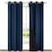 NICETOWN Complete 100 Blackout Curtain Set Thermal Insulated Energy Efficiency Window Draperies for Guest Room Full Shading Panels for Shift Worker and Light Sleepers Navy Blue 42W x 84L 2 Pcs