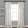 Lush Decor Lace Window Curtain Panel Pair 84 x 38 Light Linen