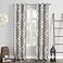 Sun Zero 53672 Nepal Global Medallion Print Blackout Grommet Curtain Panel Linen 40 x 63