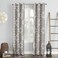 Sun Zero 53672 Nepal Global Medallion Print Blackout Grommet Curtain Panel Linen 40 x 63