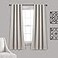 Lush Decor Insulated Grommet Blackout Window Curtain Panels Pair 52 W x 63 L Wheat Classic Modern Design Chic Window Decor Curtains For Living Room Bedroom Or Dining Room