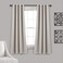 Lush Decor Insulated Grommet Blackout Window Curtain Panels Pair 52 W x 63 L Wheat Classic Modern Design Chic Window Decor Curtains For Living Room Bedroom Or Dining Room