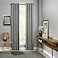 Eclipse ECLIPSE Blackout Curtains for Bedroom Palisade 52 x 84 Insulated Darkening Single Panel Grommet Top Window Treatment Living Room Grey