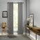 Eclipse ECLIPSE Blackout Curtains for Bedroom Palisade 52 x 84 Insulated Darkening Single Panel Grommet Top Window Treatment Living Room Grey