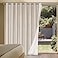 H.VERSAILTEX HVERSAILTEX Linen Blackout Curtains Durable Thick Textured Linen Look 100 Blackout Patio Door Curtain Anti Rust Grommet Extra Wide Sliding Door Curtain Panel NaturalW100 x L108 inch