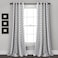 Lush Decor Feather Arrow Geo RoomDarkening Window Curtain Set 95 x 52 95 in x 52 in White Black