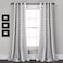 Lush Decor Feather Arrow Geo RoomDarkening Window Curtain Set 95 x 52 95 in x 52 in White Black