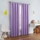Eclipse ECLIPSE Kendall Modern Blackout Thermal Rod Pocket Window Curtain for Bedroom or Living Room 1 Panel 42 x 95 Light Purple