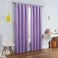 Eclipse ECLIPSE Kendall Modern Blackout Thermal Rod Pocket Window Curtain for Bedroom or Living Room 1 Panel 42 x 95 Light Purple