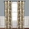 Lush Decor Gray and Yellow Farmhouse Bird and Flower Insulated Grommet Blackout Window Curtain Panel Pair 95 x 38 95 x 38