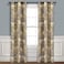 Lush Decor Gray and Yellow Farmhouse Bird and Flower Insulated Grommet Blackout Window Curtain Panel Pair 95 x 38 95 x 38
