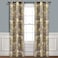 Lush Decor Gray and Yellow Farmhouse Bird and Flower Insulated Grommet Blackout Window Curtain Panel Pair 95 x 38 95 x 38