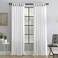 Archaeo Washed Cotton Twist Tab Curtain 52 x 108 White