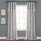 Lush Decor Linen Lace Window Curtain Panel Pair 84 x 38 Light Gray