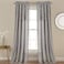 Lush Decor Bayview Curtains Pintuck Textured Semi Sheer Window Panel Drapes Set for Living Dining Bedroom Pair 84 x 52 Gray