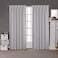 Exclusive Home EXCLUSIVE HOME Sateen Twill Woven Room Darkening Blackout Pinch PleatHidden Tab Top Curtain Panel Pair 96 Length Silver