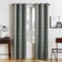 Sun Zero Kenwood Chevron Blackout Grommet Curtain Panel Gray 40W x 95L 1 Panel