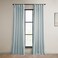 HPD Half Price Drapes Heritage Plush Velvet Curtains 96 Inches Long Room Darkening Curtains for Bedroom Living Room 50W x 96L 1 Panel Aquarius Blue