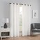 Eclipse ECLIPSE Microfiber Total Privacy Blackout Thermal Grommet Window Curtain for Bedroom 1 Panel 42 x 95 White
