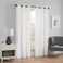 Eclipse ECLIPSE Microfiber Total Privacy Blackout Thermal Grommet Window Curtain for Bedroom 1 Panel 42 x 95 White
