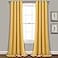 Lush Decor Insulated Grommet Blackout Window Curtain Panels Pair 52 W x 95 L Yellow Classic Modern Design Chic Window Decor Long Curtains For Living Room Bedroom Or Dining Room