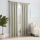 Eclipse ECLIPSE Solid Thermapanel Modern Room Darkening Rod Pocket Window Curtain for Bedroom 1 Panel 54 x 63 Stone