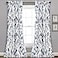 Lush Decor WhiteandNavy Devonia RoomDarkening Window Curtain Set 95 x 52