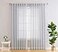 HLC.ME HLCME Lauren Semi Sheer Light Filtering Transparent Pocket Top Back Tab Lightweight Floor Length Window Curtains Drapery Panels Bedroom Living Room 2 Panels 54 x 84 Inch Silver Grey