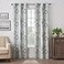 Eclipse Martina Medallion Blackout Thermal Insulated Grommet Top Curtains for Bedroom Single Panel 40 x 84 Blue