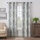 Eclipse Martina Medallion Blackout Thermal Insulated Grommet Top Curtains for Bedroom Single Panel 40 x 84 Blue