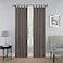 Pairs to PAIRS TO GO Montana Modern Decorative Tab Top Window Curtains for Bedroom or Living Room 2 Panels 30 x 95 Grey