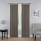 Pairs to PAIRS TO GO Montana Modern Decorative Tab Top Window Curtains for Bedroom or Living Room 2 Panels 30 x 95 Grey
