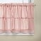 Lorraine Home Fashions Gypsy Shabby Chic Layered Ruffle Window Tier 60 by 24Inch Pink