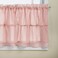 Lorraine Home Fashions Gypsy Shabby Chic Layered Ruffle Window Tier 60 by 24Inch Pink