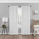 Eclipse Absolute Zero Nora Solid Blackout Thermal Insulated Rod Pocket Curtains for Bedroom Single Panel 50 x 84 White