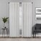 Eclipse Absolute Zero Harper Velvet Blackout Thermal Insulated Rod Pocket Curtains for Bedroom Single Panel 50 x 108 Snow