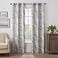Eclipse Martina Medallion Blackout Thermal Insulated Grommet Top Curtains for Bedroom Single Panel 40 x 95 Taupe