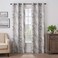Eclipse Martina Medallion Blackout Thermal Insulated Grommet Top Curtains for Bedroom Single Panel 40 x 95 Taupe