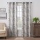 Eclipse Martina Medallion Blackout Thermal Insulated Grommet Top Curtains for Bedroom Single Panel 40 x 95 Taupe