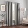 Eclipse ECLIPSE Kendall Modern Blackout Thermal Rod Pocket Window Curtain for Bedroom or Living Room 1 Panel 42 X 84 Grey