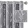 H.VERSAILTEX HVERSAILTEX Blackout Curtains for Bedroom Foil Print Twig Tree Branch Thermal Insulated Grommet Curtain Drapes Light Blocking Thick Soft Window Curtains for Living 52 x 63 Inch 2 Panels G
