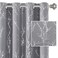 H.VERSAILTEX HVERSAILTEX Blackout Curtains for Bedroom Foil Print Twig Tree Branch Thermal Insulated Grommet Curtain Drapes Light Blocking Thick Soft Window Curtains for Living 52 x 63 Inch 2 Panels G