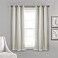 Lush Decor Sheer Grommet Curtains With Insulated Blackout Lining Window Curtain Panels Pair 38W x 63L Wheat Curtain With Sheer Overlay Elegant Blackout Curtains for Bedroom