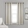 Lush Decor Sheer Grommet Curtains With Insulated Blackout Lining Window Curtain Panels Pair 38W x 63L Wheat Curtain With Sheer Overlay Elegant Blackout Curtains for Bedroom